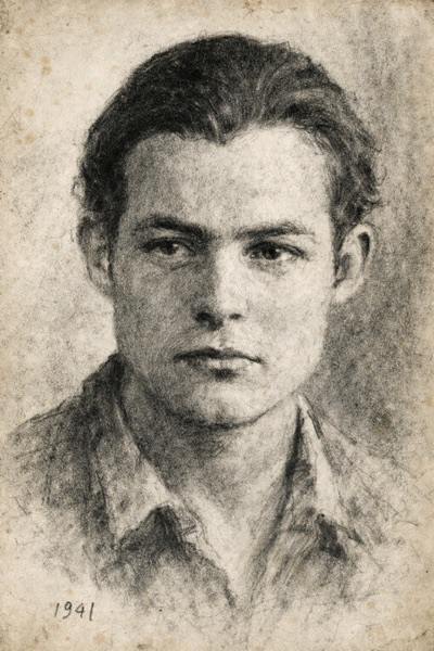 Charcoal sketch portrait of William Waltrip, 1941