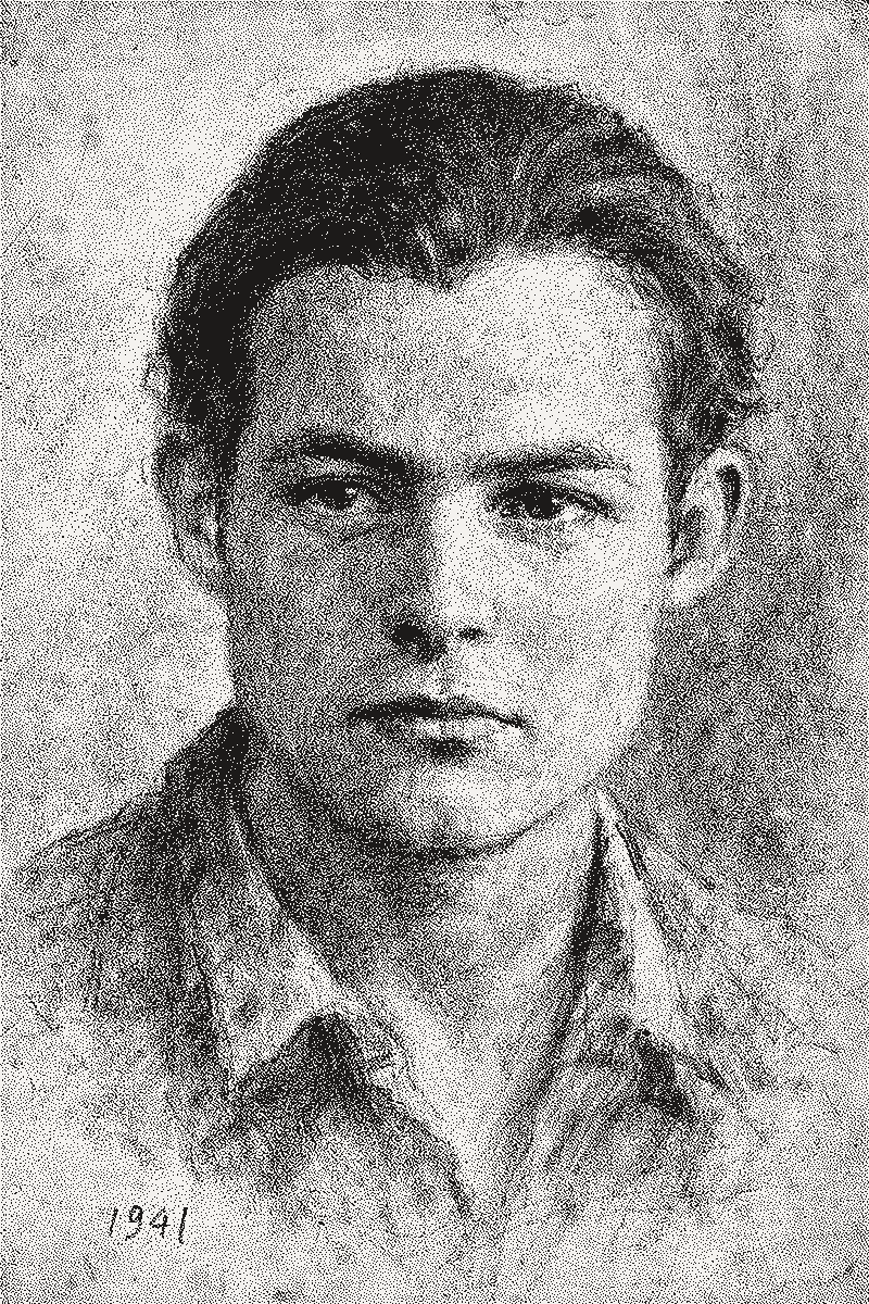 Charcoal sketch portrait of William Waltrip, 1941